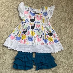 Size 2T boutique outfit.